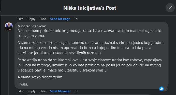 Komentar Stankovića