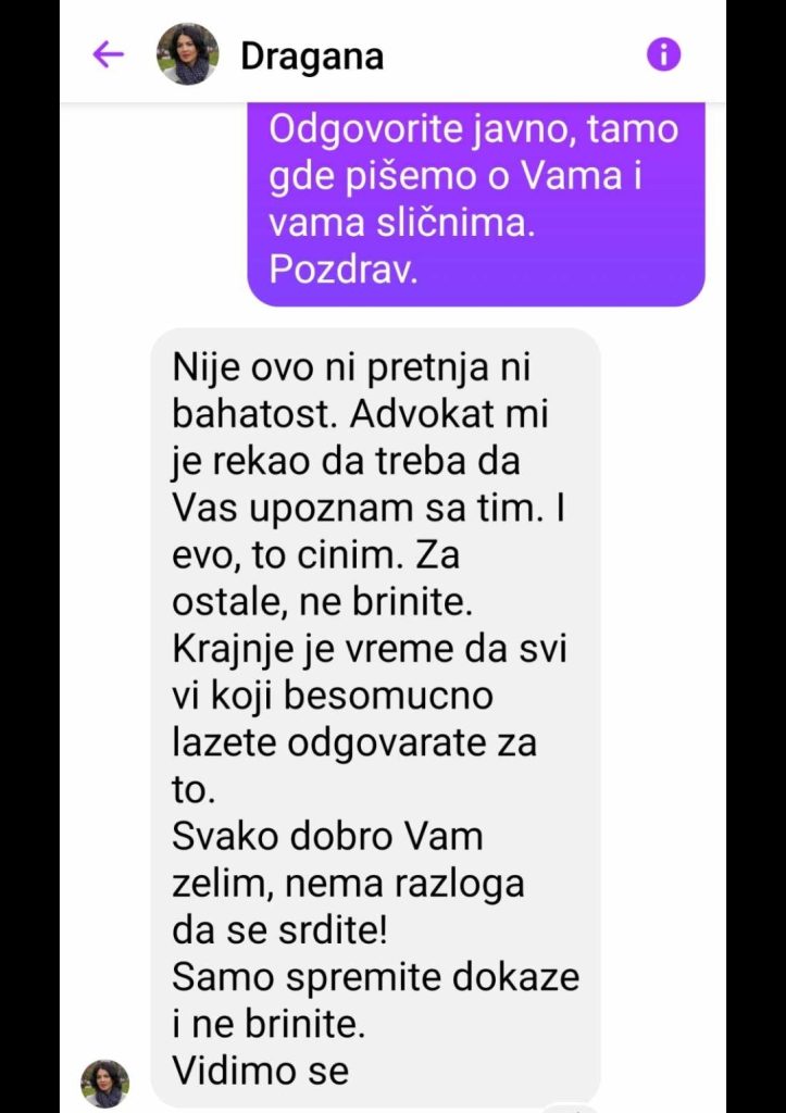 sotirovski i pretnje