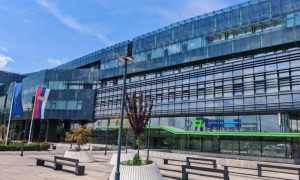 Pao radnik na gradilištu u Naučno-tehnološkom parku u Nišu