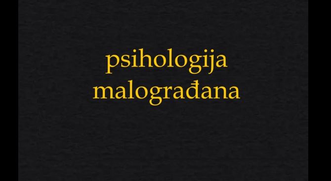 Psihologija malograđana