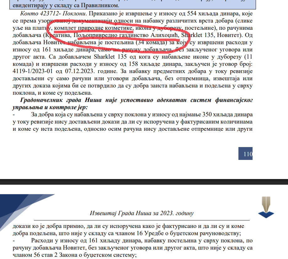 DRI izveštaj za daliborku