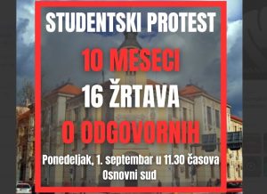 U ponedeljak protest ispred zgrade Suda zbog 10 meseci od pada nadstrešnice