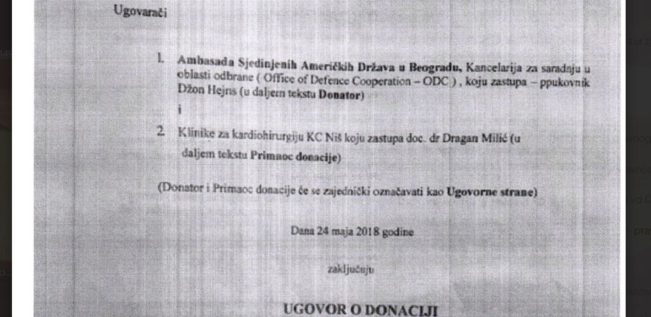 Donacija Milić i USA